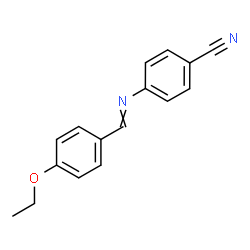 ChemSpider 2D Image | p-ethoxybenzylidene p-cyanoaniline | C16H14N2O