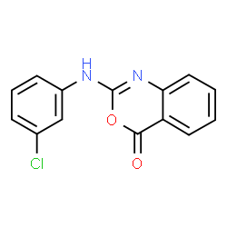 ChemSpider 2D Image | 2-[(3-Chlorophenyl)amino]-4H-3,1-benzoxazin-4-one | C14H9ClN2O2