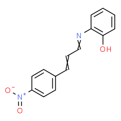 ChemSpider 2D Image | 2-[3-(4-Nitro-phenyl)-allylideneamino]-phenol | C15H12N2O3