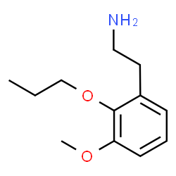 ChemSpider 2D Image | 2-(3-Methoxy-2-propoxyphenyl)ethanamine | C12H19NO2
