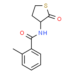 ChemSpider 2D Image | 2-Methyl-N-(2-oxotetrahydro-3-thiophenyl)benzamide | C12H13NO2S