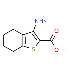 ChemSpider 2D Image | Methyl 3-amino-4,5,6,7-tetrahydro-1-benzothiophene-2-carboxylate | C10H13NO2S