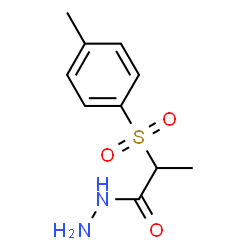 ChemSpider 2D Image | 2-[(4-Methylphenyl)sulfonyl]propanehydrazide | C10H14N2O3S