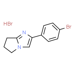 ChemSpider 2D Image | 2-(4-Bromophenyl)-6,7-dihydro-5H-pyrrolo[1,2-a]imidazole hydrobromide (1:1) | C12H12Br2N2