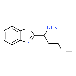 ChemSpider 2D Image | 1-(1H-Benzimidazol-2-yl)-3-(methylsulfanyl)-1-propanamine | C11H15N3S