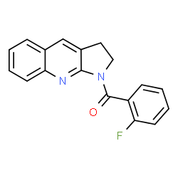ChemSpider 2D Image | 2,3-Dihydro-1H-pyrrolo[2,3-b]quinolin-1-yl(2-fluorophenyl)methanone | C18H13FN2O