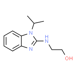 ChemSpider 2D Image | 2-(1-Isopropyl-1H-benzoimidazol-2-ylamino)-ethanol | C12H17N3O