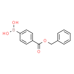 ChemSpider 2D Image | 4-[(BENZYLOXY)CARBONYL]PHENYLBORONIC ACID | C14H13BO4