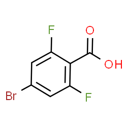 ChemSpider 2D Image | 4-Bromo-2,6-difluorobenzoic acid | C7H3BrF2O2