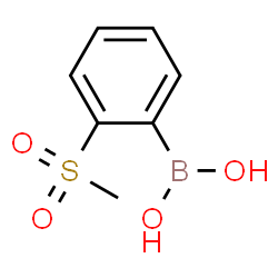 ChemSpider 2D Image | 2-(Methylsulfonyl)phenylboronic acid | C7H9BO4S