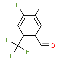ChemSpider 2D Image | 4,5-Difluoro-2-(trifluoromethyl)benzaldehyde | C8H3F5O