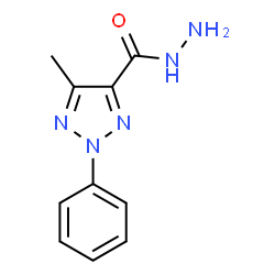 ChemSpider 2D Image | 5-METHYL-2-PHENYL-2H-1,2,3-TRIAZOLE-4-CARBOHYDRAZIDE | C10H11N5O