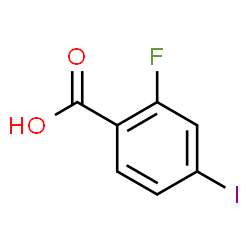 ChemSpider 2D Image | 2-Fluoro-4-iodobenzoic acid | C7H4FIO2