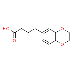 ChemSpider 2D Image | 2,3-Dihydro-1,4-benzodioxin-6-butanoic acid | C12H14O4