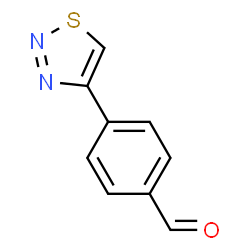 ChemSpider 2D Image | 4-(1,2,3-THIADIAZOL-4-YL)BENZALDEHYDE | C9H6N2OS