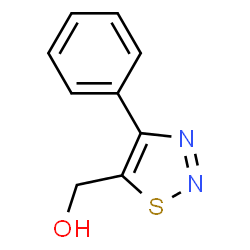 ChemSpider 2D Image | (4-PHENYL-1,2,3-THIADIAZOL-5-YL)METHANOL | C9H8N2OS
