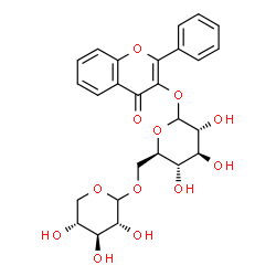 ChemSpider 2D Image | flavonol 3-O-D-xylosyl-D-glucoside | C26H28O12