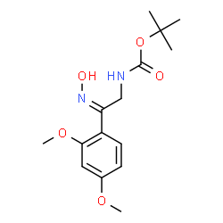 ChemSpider 2D Image | tert-Butyl [(2Z)-2-(2,4-dimethoxyphenyl)-2-(hydroxyimino)ethyl]carbamate | C15H22N2O5