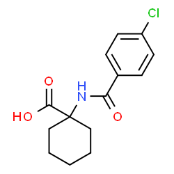 ChemSpider 2D Image | 1-[(4-Chlorobenzoyl)amino]cyclohexanecarboxylic acid | C14H16ClNO3
