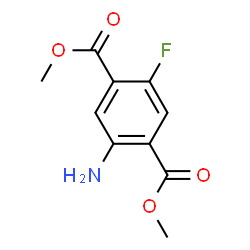 ChemSpider 2D Image | Dimethyl 2-amino-5-fluoroterephthalate | C10H10FNO4