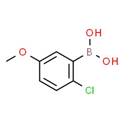 ChemSpider 2D Image | 2-Chloro-5-methoxyphenylboronic acid | C7H8BClO3