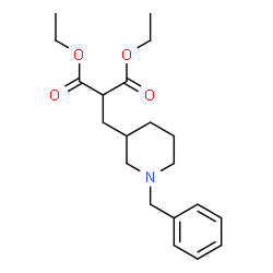 ChemSpider 2D Image | Diethyl [(1-benzyl-3-piperidinyl)methyl]malonate | C20H29NO4