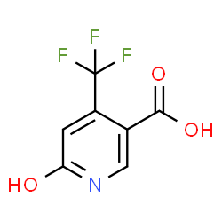 ChemSpider 2D Image | 6-Hydroxy-4-(trifluoromethyl)nicotinic acid | C7H4F3NO3