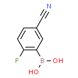 ChemSpider 2D Image | 5-Cyano-2-fluorophenylboronic acid | C7H5BFNO2