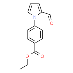 ChemSpider 2D Image | Ethyl 4-(2-formyl-1H-pyrrol-1-yl)benzoate | C14H13NO3