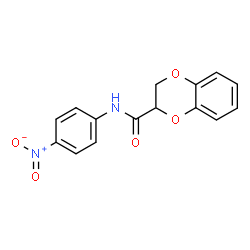 ChemSpider 2D Image | N-(4-Nitrophenyl)-2,3-dihydro-1,4-benzodioxine-2-carboxamide | C15H12N2O5
