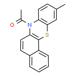 ChemSpider 2D Image | 1-(10-Methyl-7H-benzo[c]phenothiazin-7-yl)ethanone | C19H15NOS