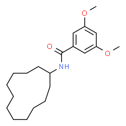 ChemSpider 2D Image | N-Cyclododecyl-3,5-dimethoxybenzamide | C21H33NO3