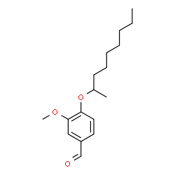 ChemSpider 2D Image | 3-Methoxy-4-(2-nonanyloxy)benzaldehyde | C17H26O3