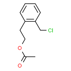 ChemSpider 2D Image | 2-[2-(Chloromethyl)phenyl]ethyl acetate | C11H13ClO2