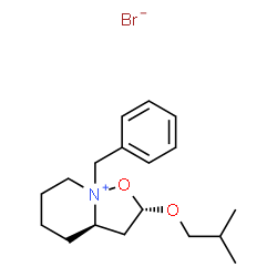 ChemSpider 2D Image | (2S,3aR)-8-Benzyl-2-isobutoxyhexahydro-2H-[1,2]oxazolo[2,3-a]pyridin-8-ium bromide | C18H28BrNO2