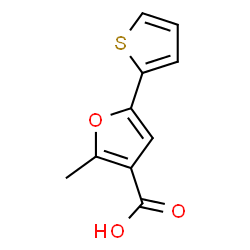 ChemSpider 2D Image | 2-methyl-5-thien-2-yl-3-furoic acid | C10H8O3S