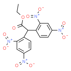 ChemSpider 2D Image | Ethyl bis(2,4-dinitrophenyl)acetate | C16H12N4O10