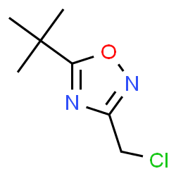 ChemSpider 2D Image | 5-tert-butyl-3-(chloromethyl)-1,2,4-oxadiazole | C7H11ClN2O