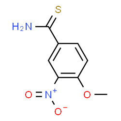 ChemSpider 2D Image | 4-Methoxy-3-nitrobenzenecarbothioamide | C8H8N2O3S