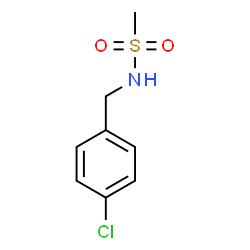 ChemSpider 2D Image | N-(4-Chlorobenzyl)methanesulfonamide | C8H10ClNO2S
