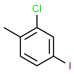 ChemSpider 2D Image | 2-Chloro-4-iodo-1-methylbenzene | C7H6ClI