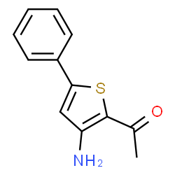 ChemSpider 2D Image | 2-Acetyl-3-Amino-5-Phenylthiophene | C12H11NOS