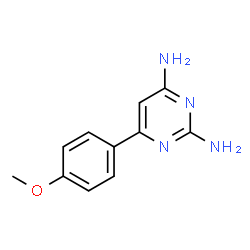 ChemSpider 2D Image | 6-(4-Methoxyphenyl)-2,4-pyrimidinediamine | C11H12N4O