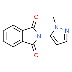 ChemSpider 2D Image | 2-(1-Methyl-1H-pyrazol-5-yl)-1H-isoindole-1,3(2H)-dione | C12H9N3O2