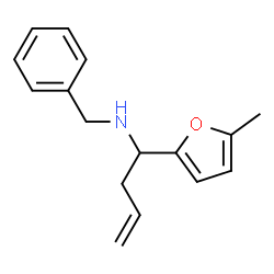 ChemSpider 2D Image | N-Benzyl-1-(5-methyl-2-furyl)-3-buten-1-amine | C16H19NO