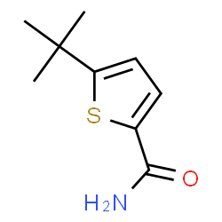 ChemSpider 2D Image | 5-tert-butyl-2-thiophenecarboxamide | C9H13NOS