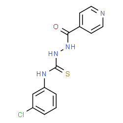 ChemSpider 2D Image | N-(3-Chlorophenyl)-2-isonicotinoylhydrazinecarbothioamide | C13H11ClN4OS