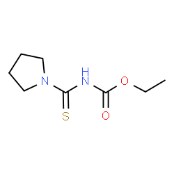 ChemSpider 2D Image | ethyl (pyrrolidin-1-ylcarbothioyl)carbamate | C8H14N2O2S