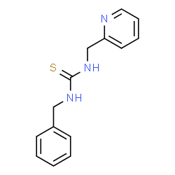 ChemSpider 2D Image | 1-Benzyl-3-(2-pyridinylmethyl)thiourea | C14H15N3S