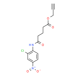 ChemSpider 2D Image | 2-Propyn-1-yl 5-[(2-chloro-4-nitrophenyl)amino]-5-oxopentanoate | C14H13ClN2O5